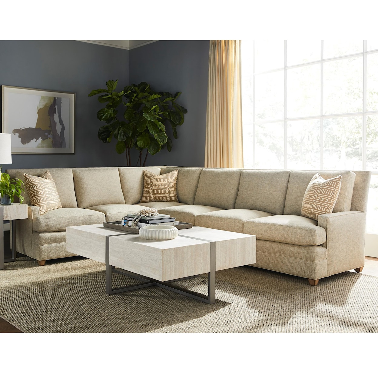 Vanguard Furniture American Bungalow Riverside Sectional Sofa