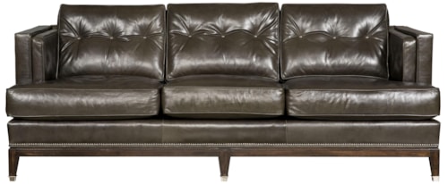 Sofa with Track Arms and Tufted Back