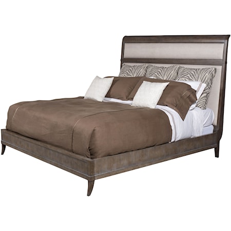 Arista King Bed with Reversible Upholstered Headboard Panels