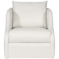 Sloped Arm Swivel Chair