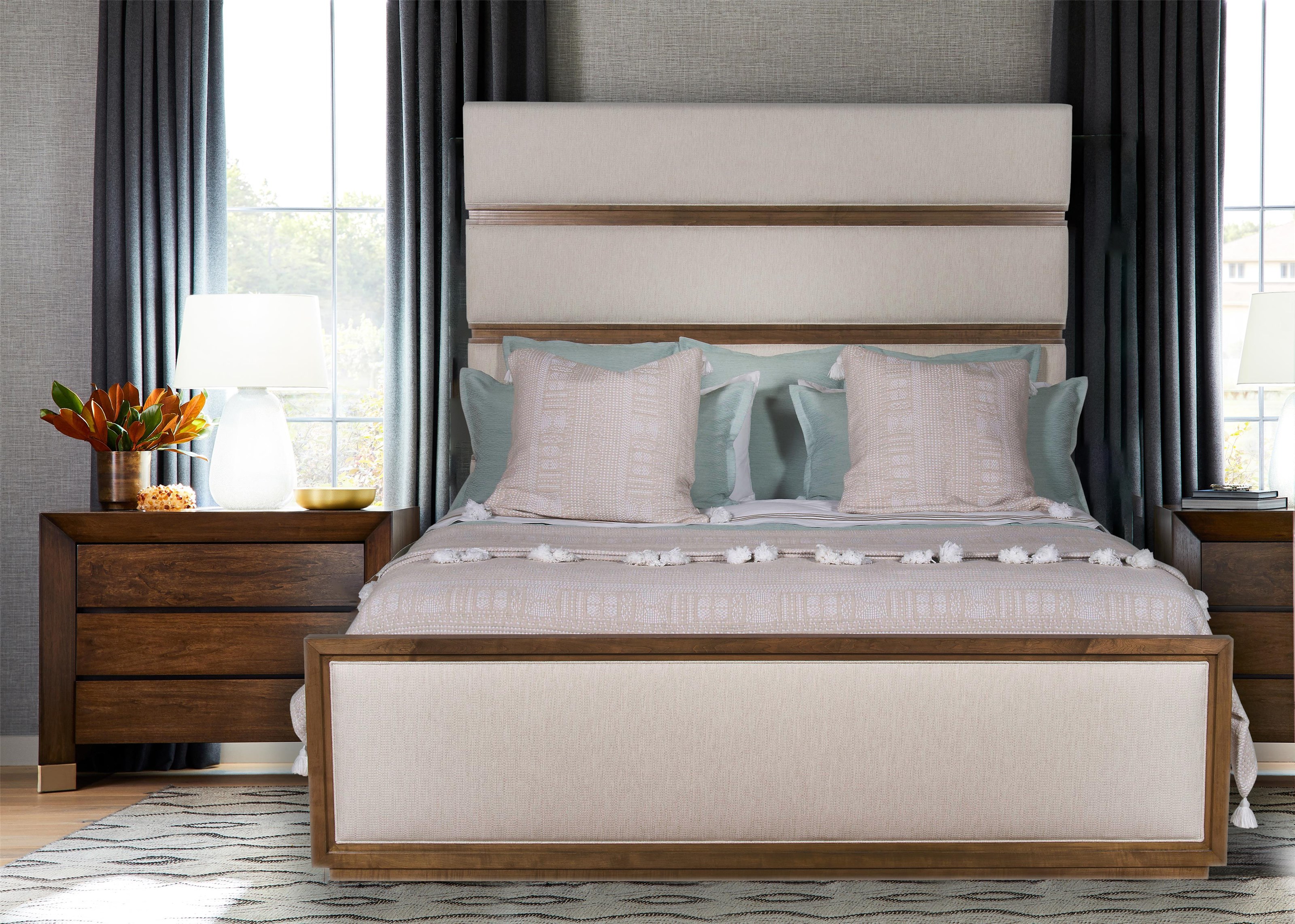 Dune King Upholstered Panel Bed