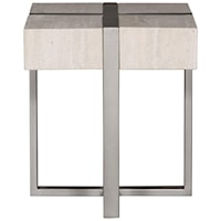 Stone Veneer Side Table