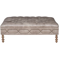 Customizable Rectangular Tufted Cocktail Ottoman