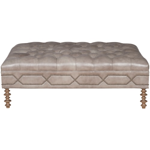 Customizable Rectangular Tufted Cocktail Ottoman
