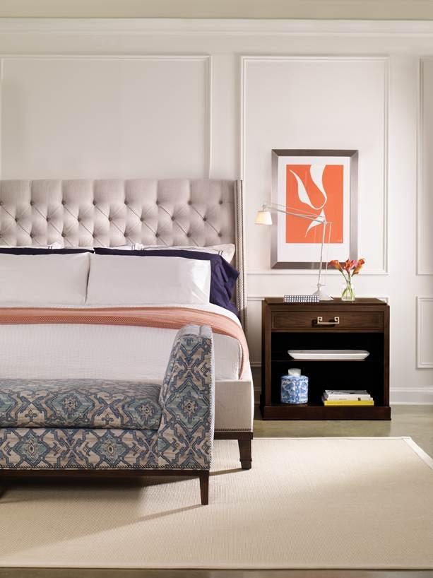 Vanguard Furniture Master Bedroom Cleo King Upholstered Bed