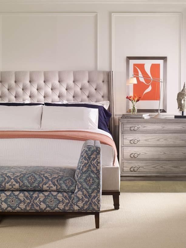 Vanguard Furniture Master Bedroom Cleo King Upholstered Bed