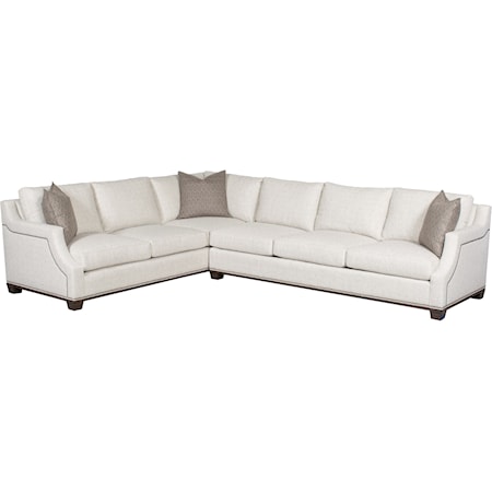 Two Piece Customizable Sectional Sofa