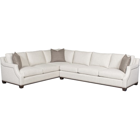 2 Pc Customizable Sectional Sofa