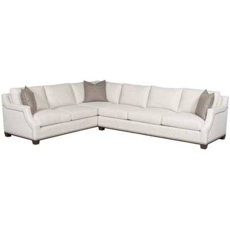 2 Pc Customizable Sectional Sofa