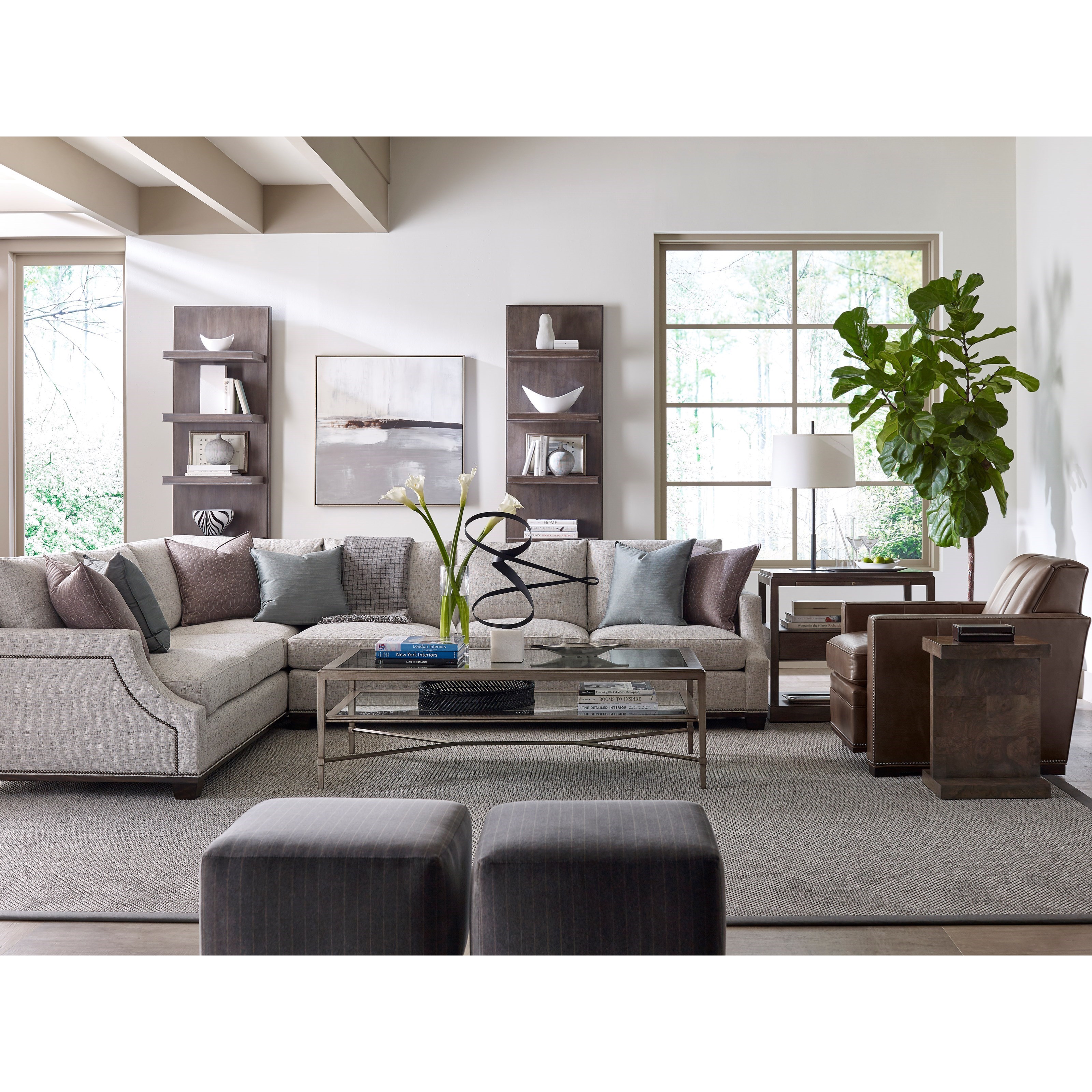 2 Pc Customizable Sectional Sofa