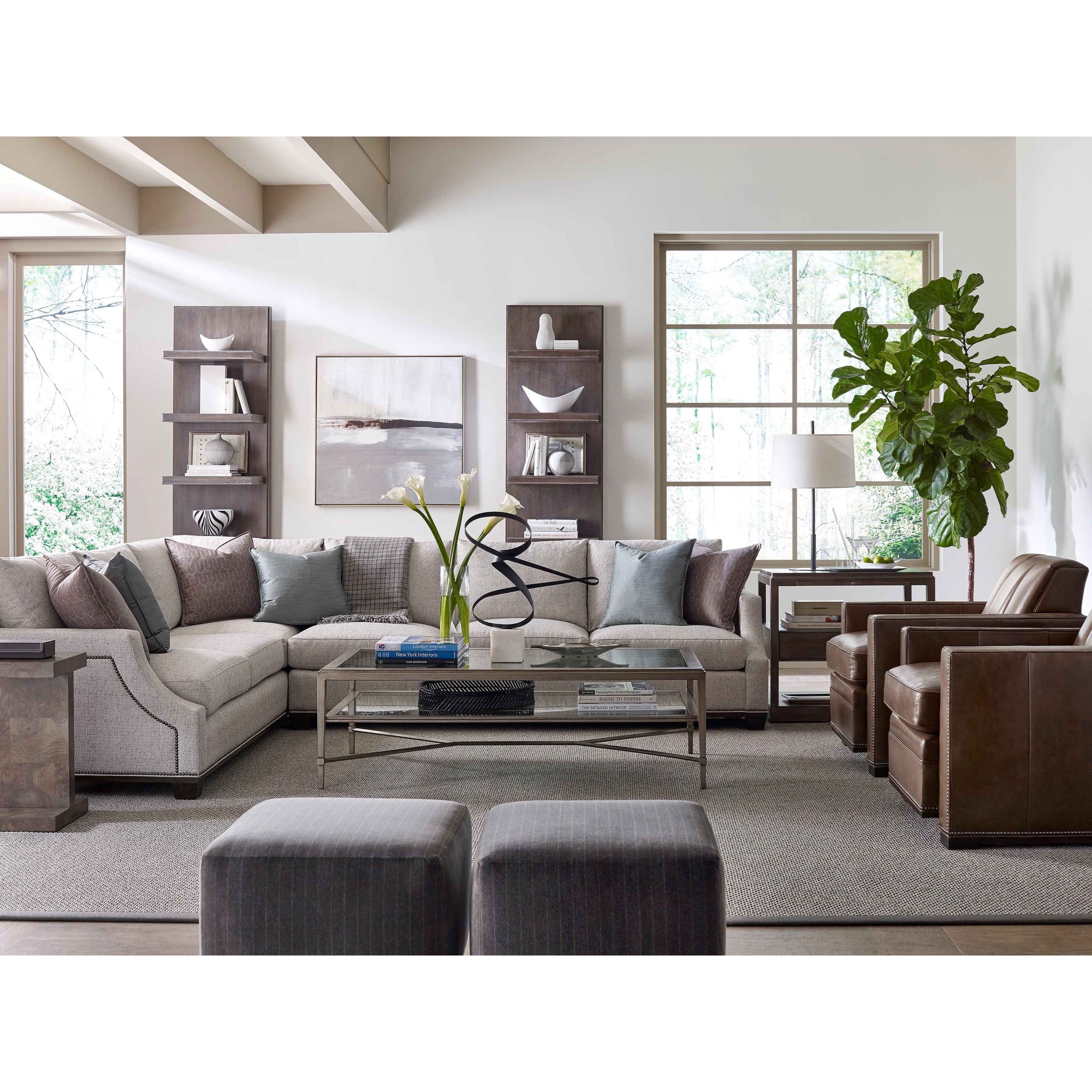 2 Pc Customizable Sectional Sofa