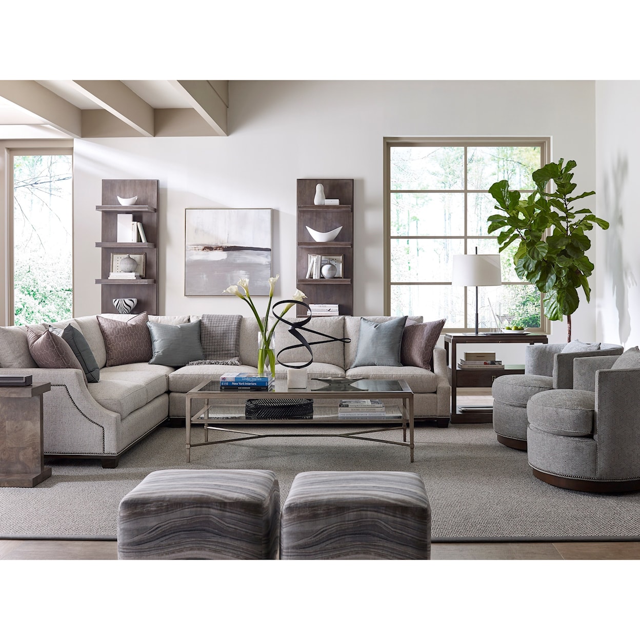 Vanguard Furniture Michael Weiss - Abingdon 2 Pc Customizable Sectional Sofa