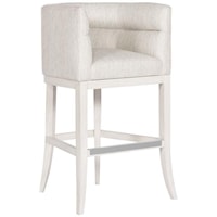 Emmett Upholstered Bar Stool with Wood Base