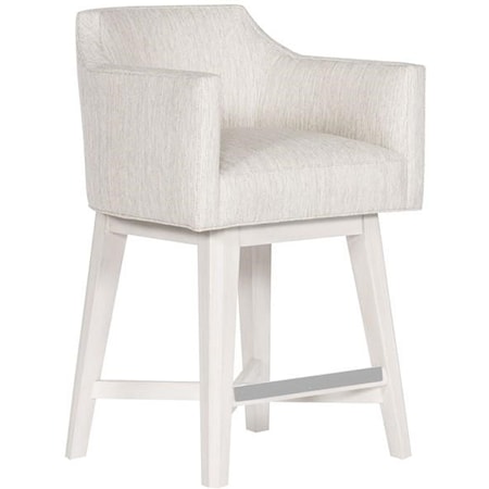 Upholstered Swivel Counter Stool