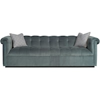 Transitional Tufted Tuxedo Sofa