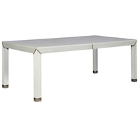 Dining Table with Metal Ferrules