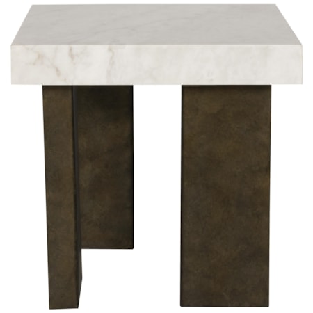 Marble Top End Table