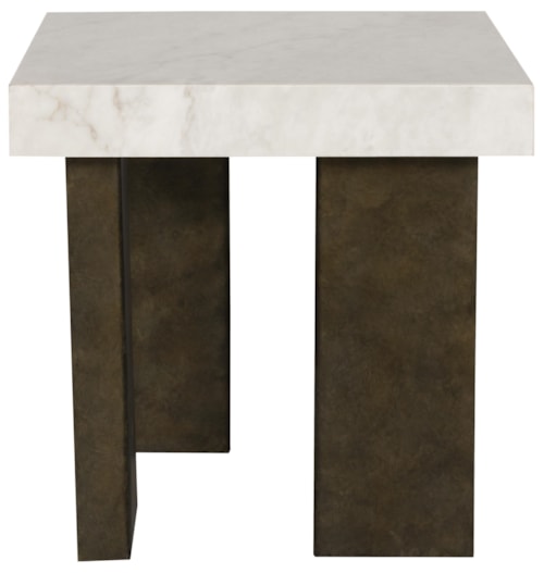 Marble Top End Table