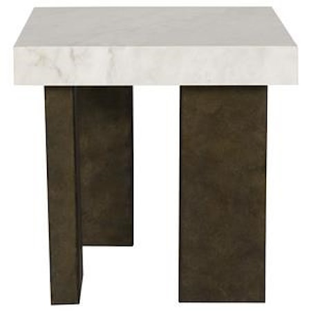 Marble Top End Table