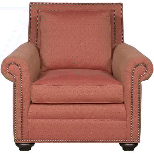 Traditional Chair with Nail Head Trim