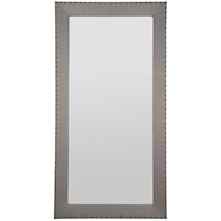 Corinthian Club Upholstered Floor Mirror