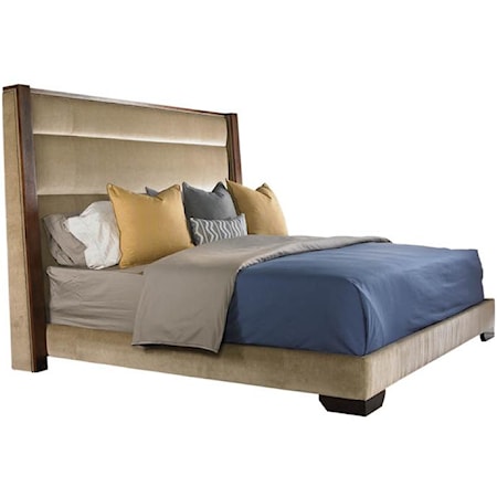 King Upholstered Platform Bed