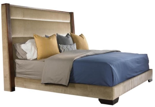 King Century Club Contemporary Upholstered Platform Bed