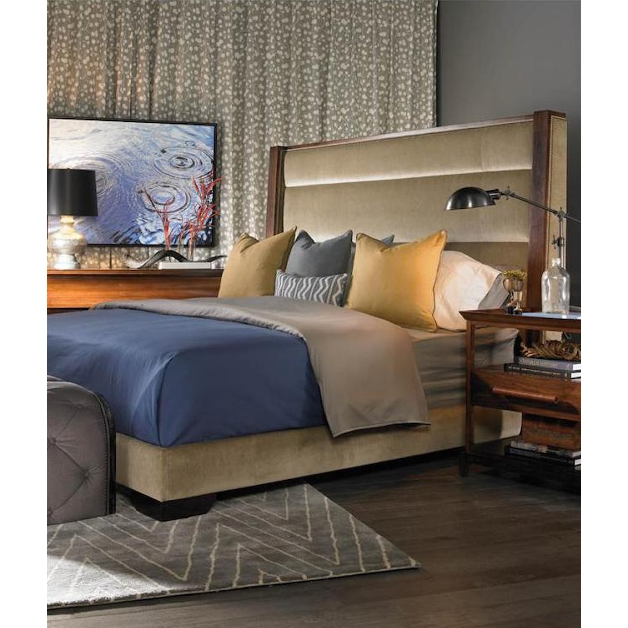 Vanguard Furniture Thom Filicia Home Collection King Upholstered Platform Bed