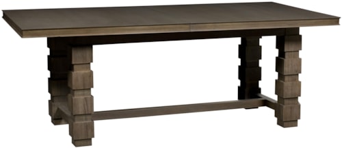 Rectangular Seneca Trestle Dining Table with Leaves