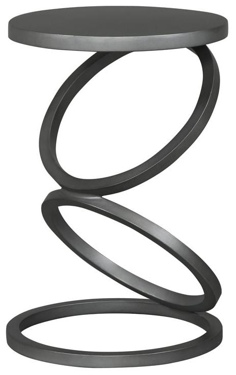 Contemporary Spot Table with Circle Motif Base