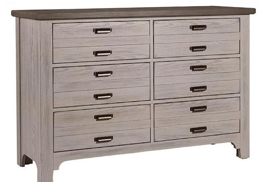 741 6 Drawer Dresser in Dover by Vaughan Bassett at Howell Furniture