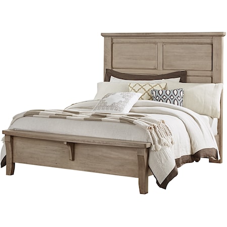 Queen Mansion Bed with Bench Footboard