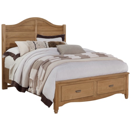 Queen Shiplap Storage Bed