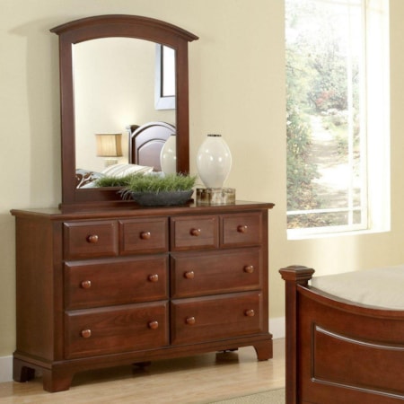 Dresser - 6 Drawers & Mirror