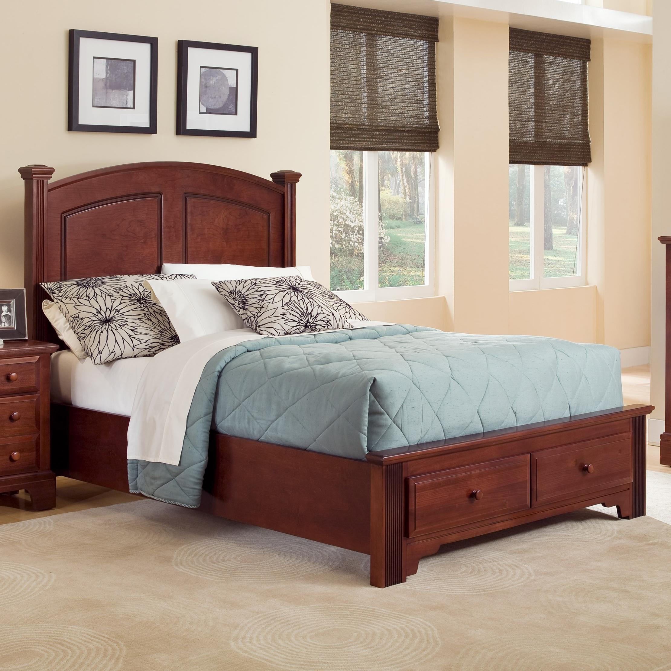 Queen Panel Storage Bed