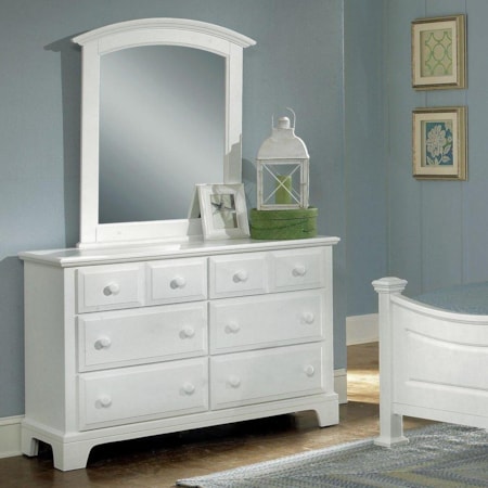 Dresser - 6 Drawers & Mirror