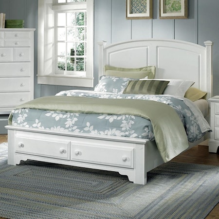 Queen Panel Storage Bed