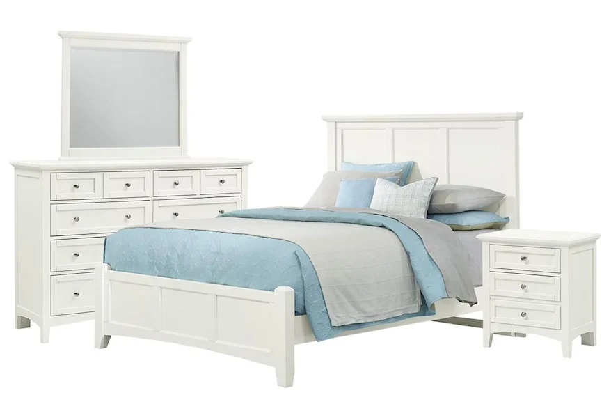 Bonanza Queen Bed, Dresser, Mirror, and Nighstand by Vaughan Bassett at Johnny Janosik