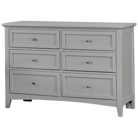 Double Dresser - 6 Drawers