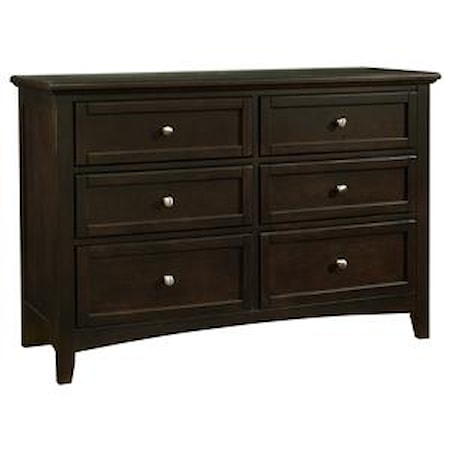 Double Dresser - 6 Drawers
