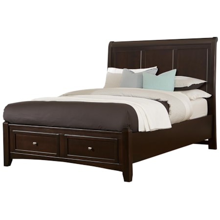 Queen Sleigh Storage Bed