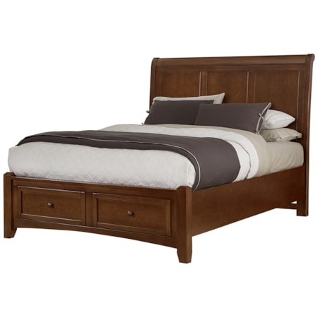 Queen Sleigh Storage Bed