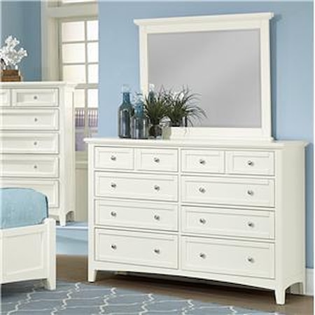 Triple Dresser & Landscape Mirror