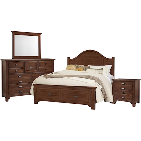 King Storage, Dresser, Mirror, Nightstand