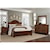 Vaughan Bassett Bungalo Home King Arch Bed, Double Dresser, Landscape Mirror, 2 Drawer Nightstand