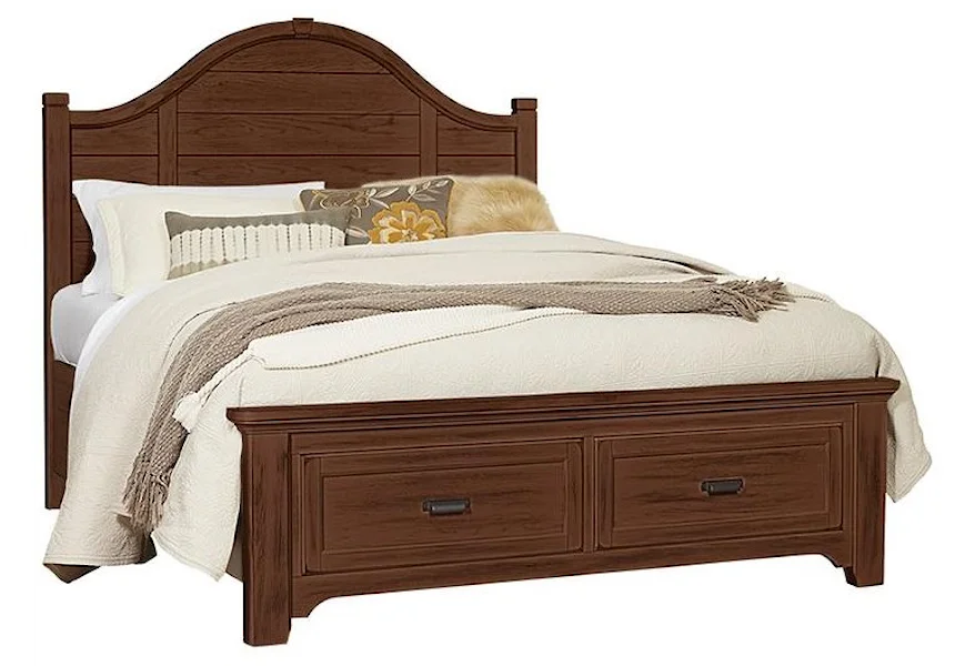 Bungalo Home Queen Arch Storage Bed by Vaughan Bassett at Johnny Janosik