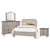 Vaughan Bassett Bungalo Home Queen Upholstered Bed, 9 Drawer Dresser, Master Arch Mirror, 2 Drawer Nightstand