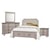 Vaughan Bassett Bungalo Home King Upholstered Storage Bed, Double Dresser, Landscape Mirror, 2 Drawer Nightstand
