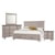Vaughan Bassett Bungalo Home King Mantel Storage Bed, Double Dresser, Landscape Mirror, 2 Drawer Nightstand