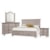 Vaughan Bassett Bungalo Home Queen Mantel Storage Bed, Double Dresser, Arch Mirror, 2 Drawer Nightstand